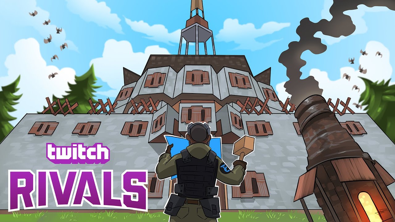 Rust - The BUILDER POV of TWITCH RIVALS (Upgraded Base)