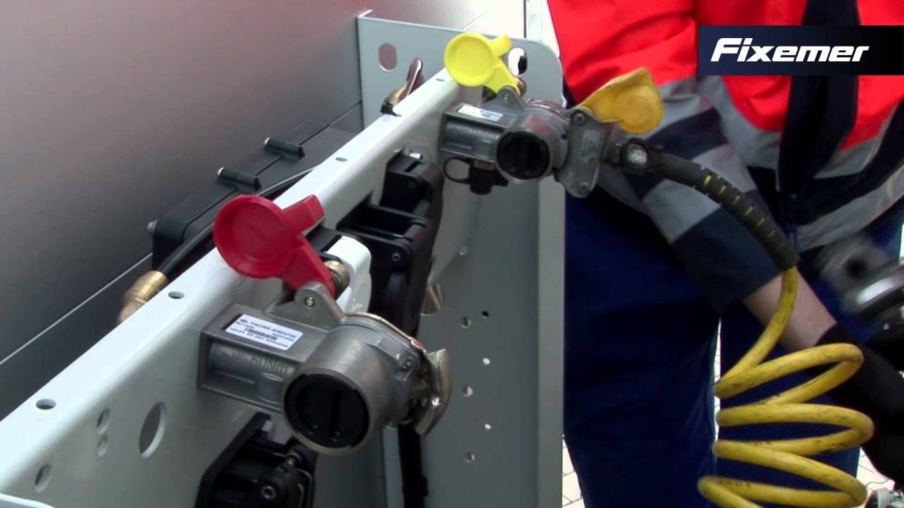 Odpojení sedla návěsového tahače (Fixemer)