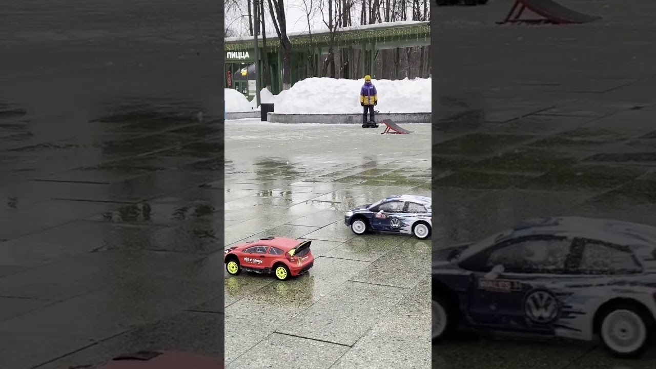 Rlaarlo MJX 7304 7303. Drag rally Volkswagen polo. #mjx  #rlaarlo #rc #rccar #snow #drift #polo