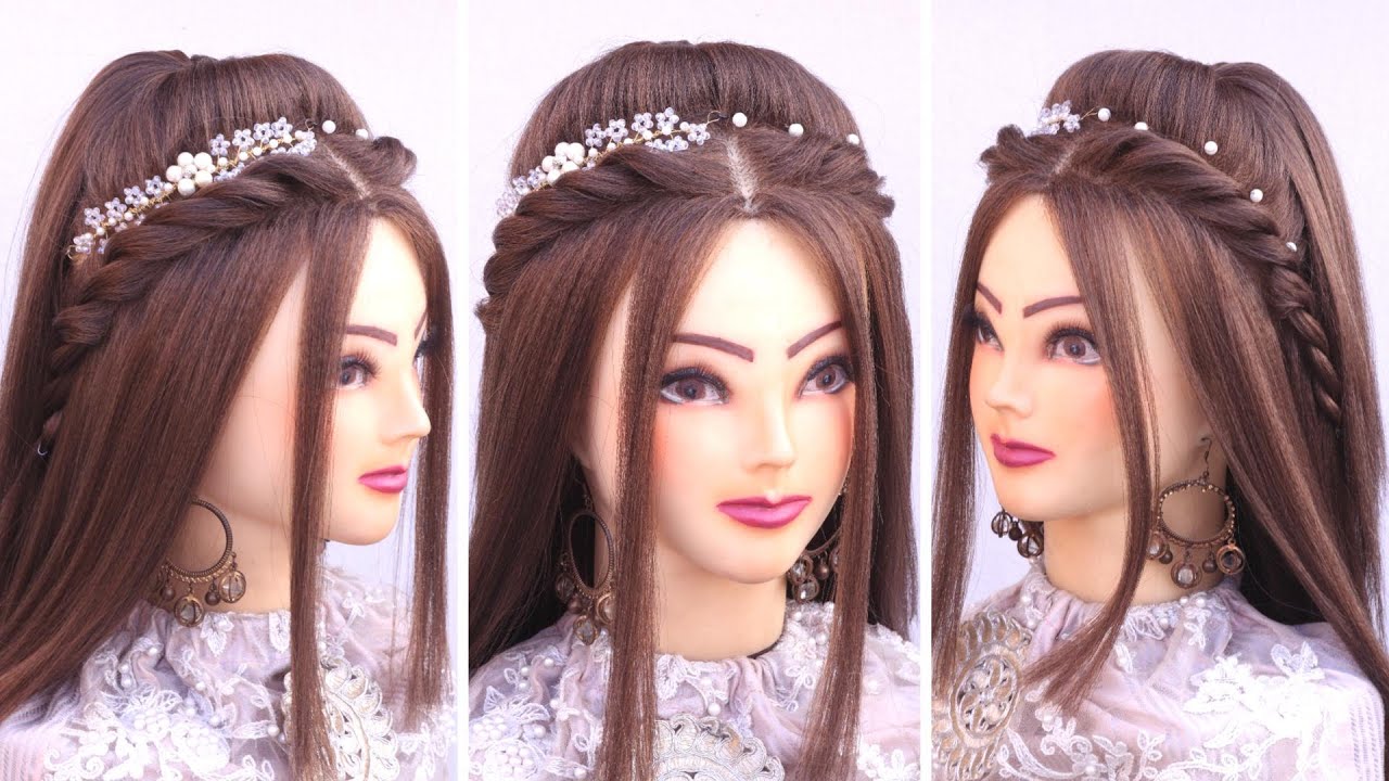 Wedding hairstyles kashees l bridal hairstyles kashees l front variation l Engagement look