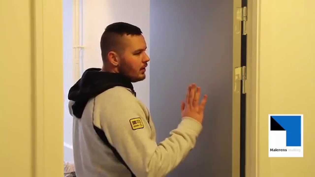 Maling af dør sidste gang (maling med Lak