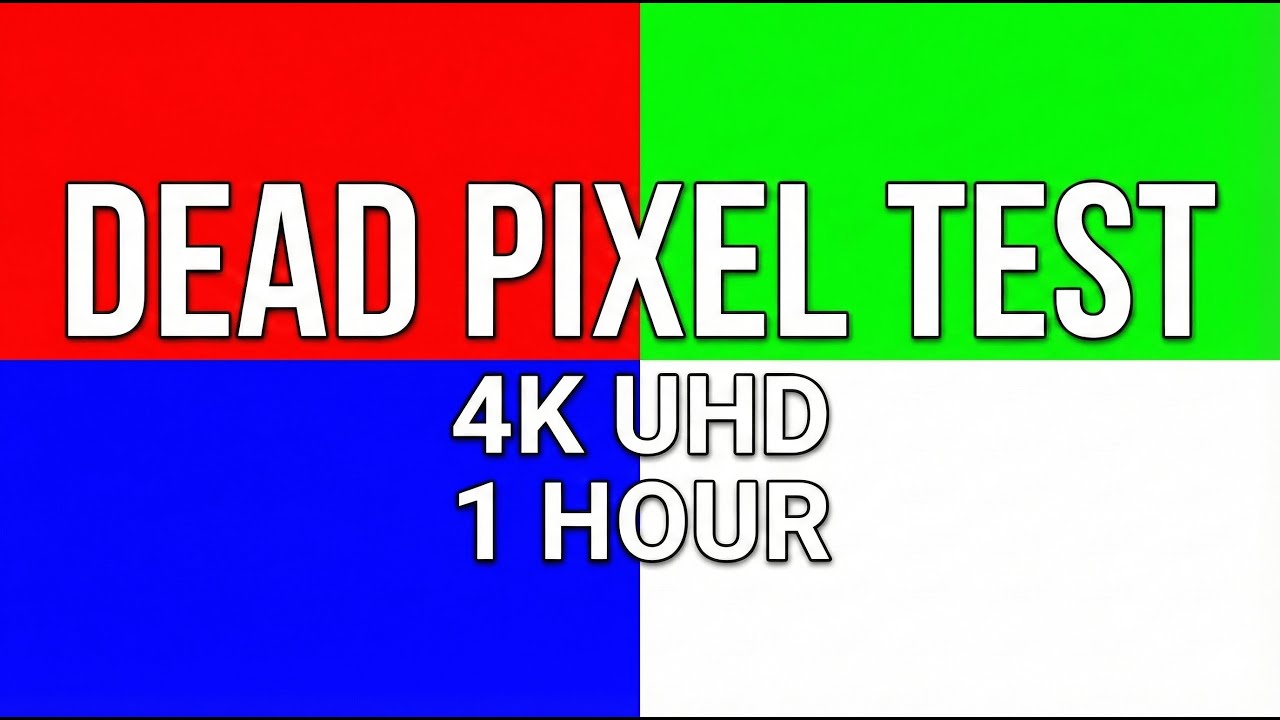 Dead Pixel Test & Screen Problem Check (1 Hour) | Laptop, OLED & Monitor Diagnostic