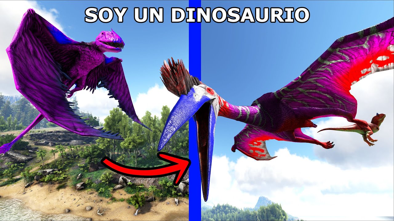 DE PEQUEÑO DINOSAURIO VOLADOR A QUETZALCOATLUS REY DE LOS CIELOS PREHISTORICOS Soy Un Dinosaurio ARK