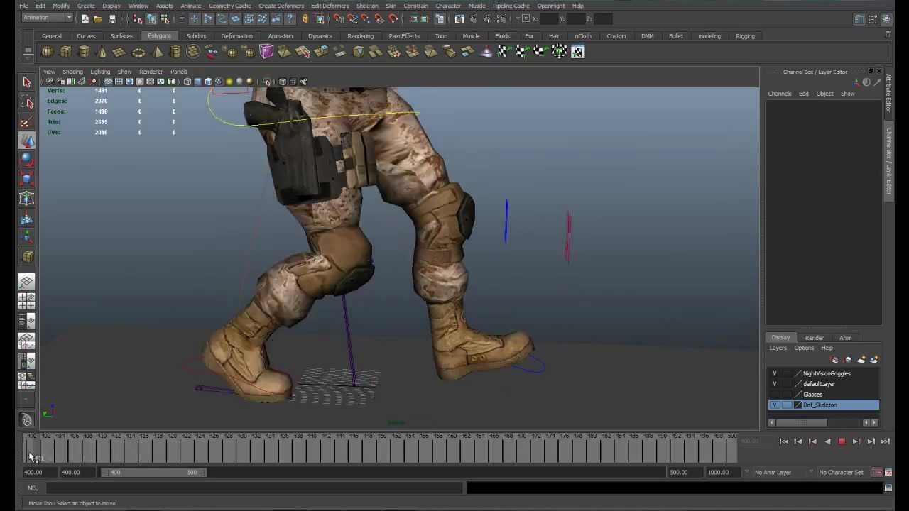 Unlimited Combat Walk Animation (Loblas Corporation)