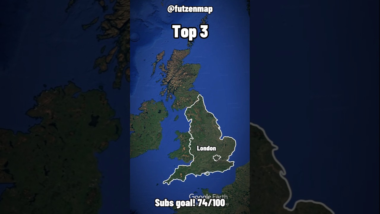 Top 3 Biggest Football Stadiums in England #footballshorts #geography #stadium #england #map