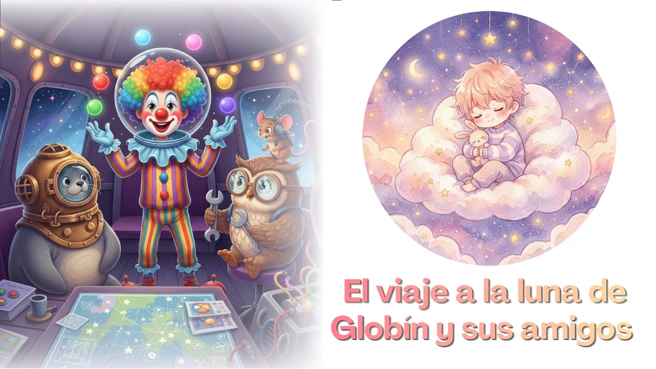 El viaje a la luna de Globín y sus amigos / cuentos para niños soñadores