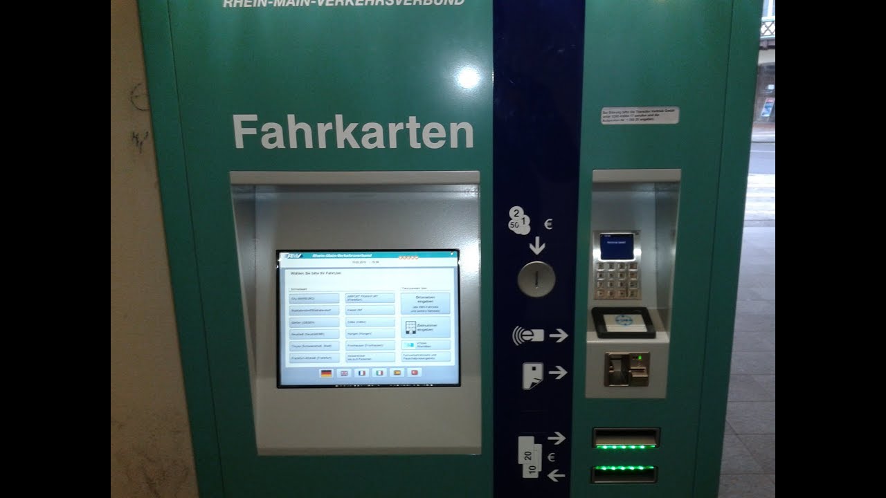 Der neue RMV-Automat: die Fahrplanauskunft