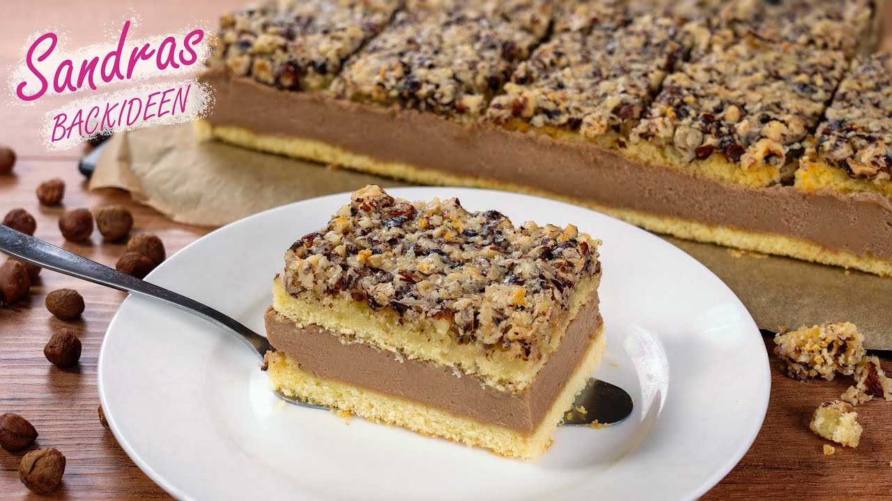 Nusskuchen mit Nougatcreme - leckeres Rezept | einfach & schnell