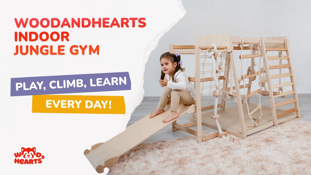 Rainy Day? Let&rsquo;s Play Indoors! | WoodАndHearts Jungle Gym for Kids
