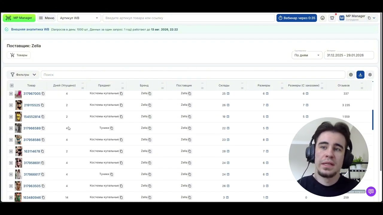 Внешняя аналитика в MP Manager: обновленные удобные отчеты