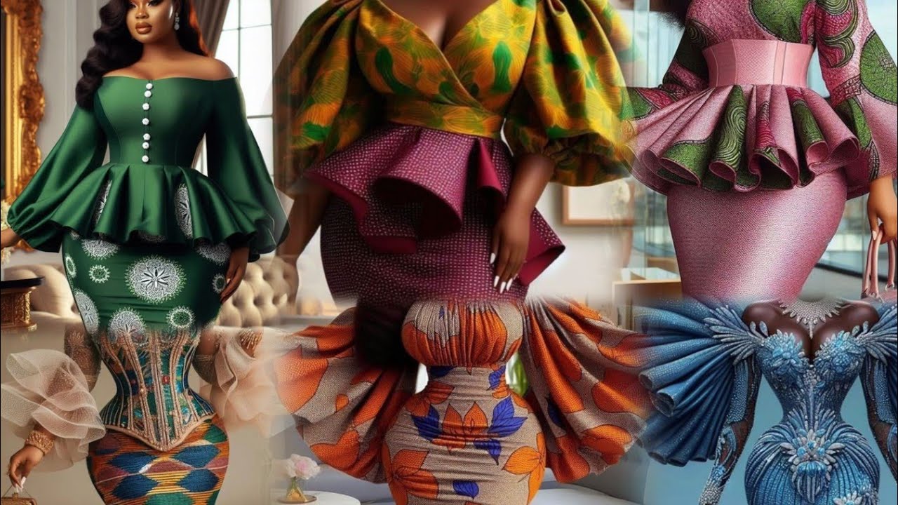 2025 Latest Ankara & Lace Styles for Ladies||Trending African Fashion