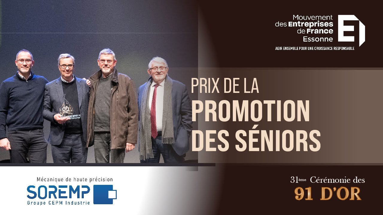SOREMP - Remise du 91 d'Or de la Promotion des Seniors