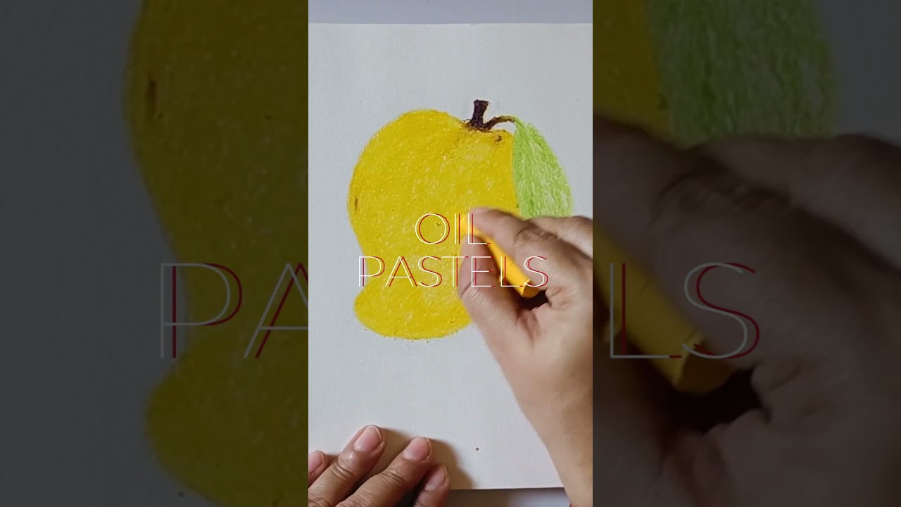 Fruit Art Battle: Crayons vs Oil Pastels #drawing #fruit #oilpasteldrawing #crayons