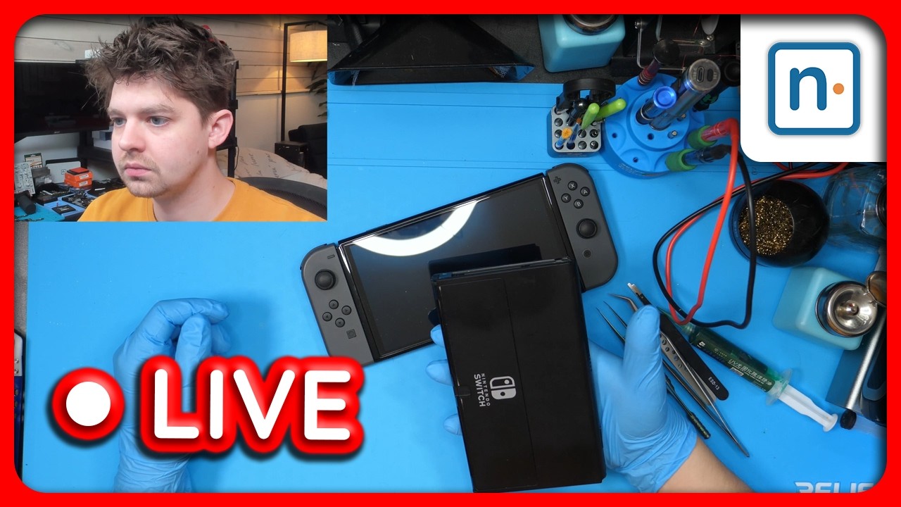 LIVE - Can I Fix This Switch OLED with an Orange Screen? (+kamikaze)