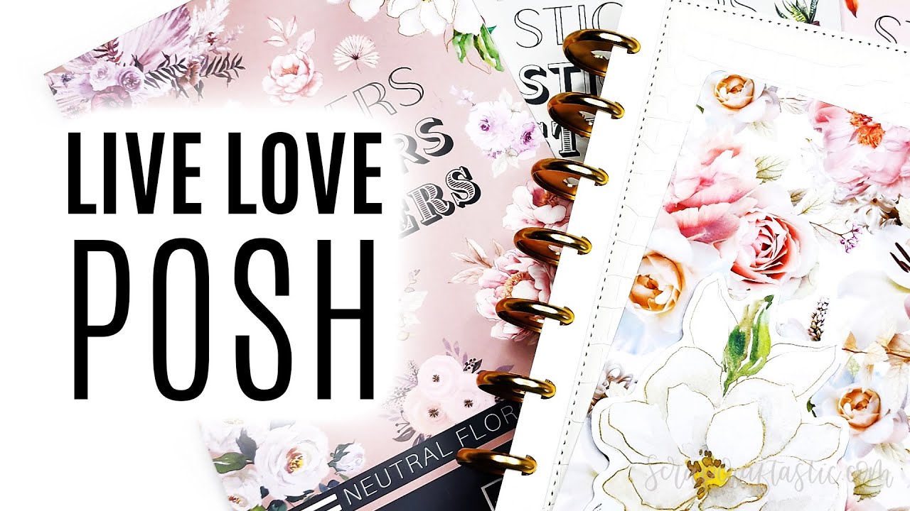 BIG LIVE LOVE POSH HAUL of Sticker Books and Planner Covers