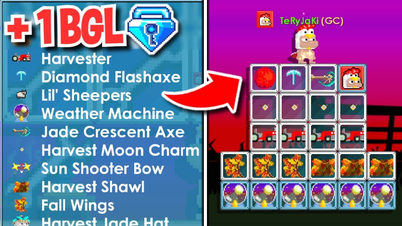 I MADE 1 BGL FROM HARVEST FEST IN GROWTOPIA...