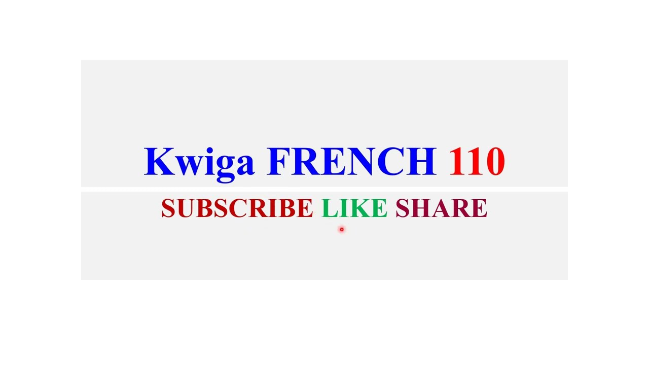 Kwiga Igifaransa 110 - AMAGAMBO 170 Y' IGIFARANSA ASOBANUYE MU KINYARWANDA