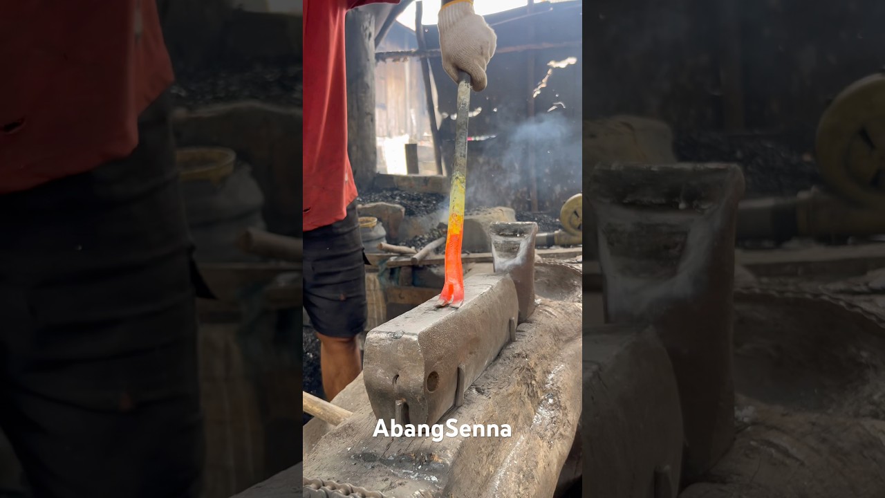 Awesome... the process of making crows is amazing #blacksmith #hammer #handmade #skills #iron