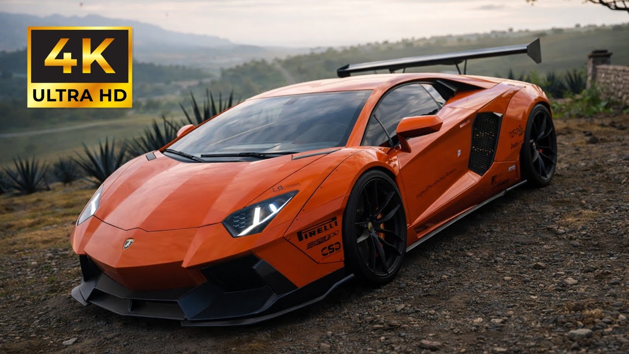 Lamborghini Aventador Liberty Walk | Forza Horizon 5 | Steering Wheel Gameplay 4K