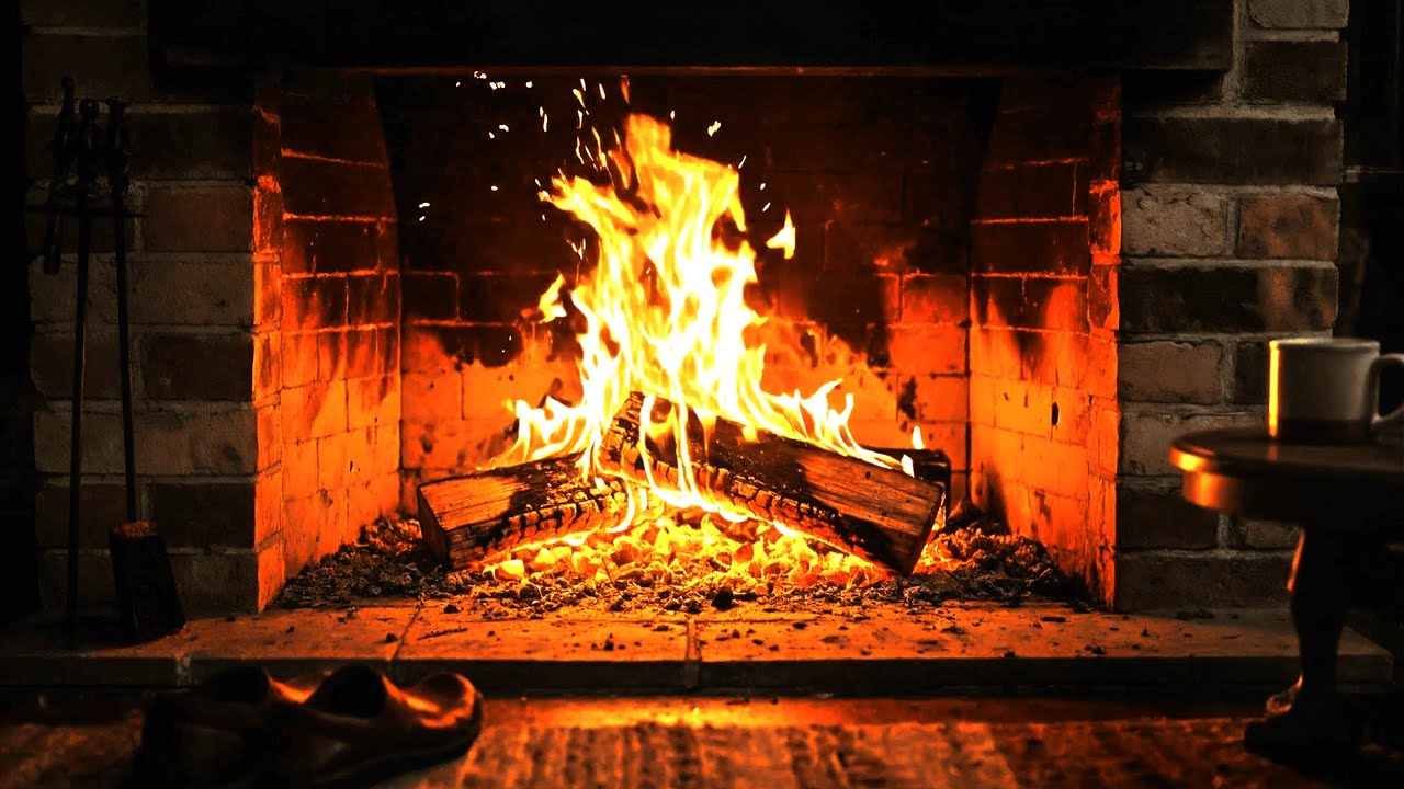 Cozy Fireplace Night