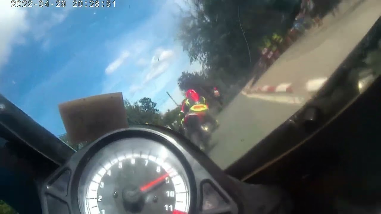 Chimay Open Trophy road racing 2024. First five laps StockTwin 650