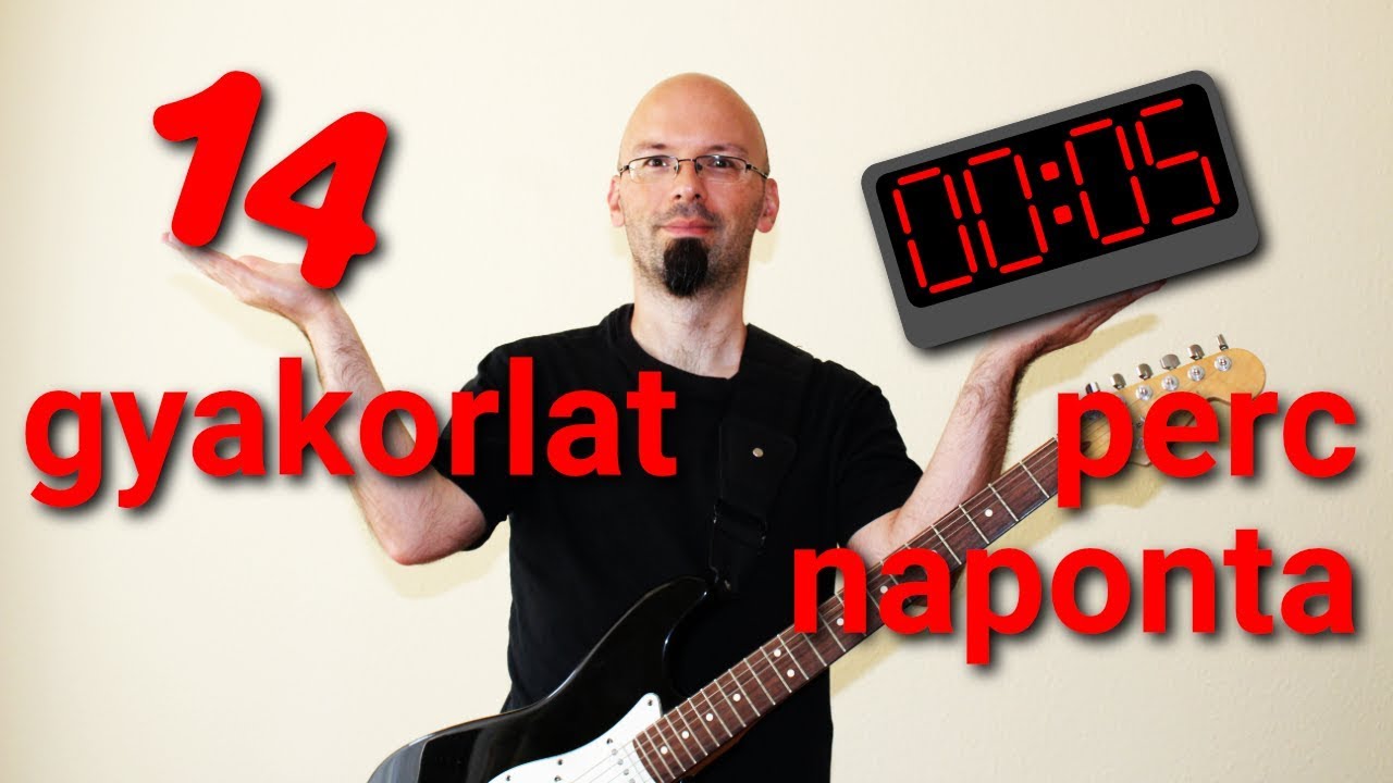 14 gitáros gyakorlat, amelyek napi 5 percben is eredményesek