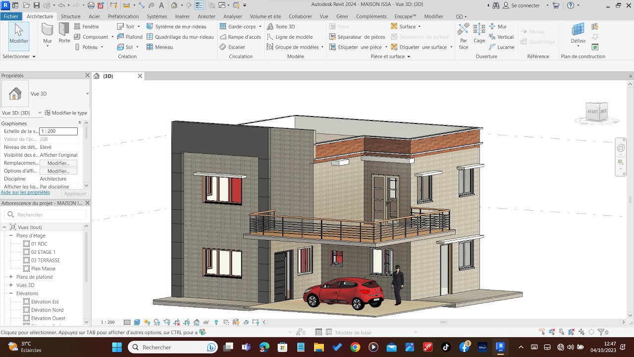 Formation Revit projet R+1 partie 2