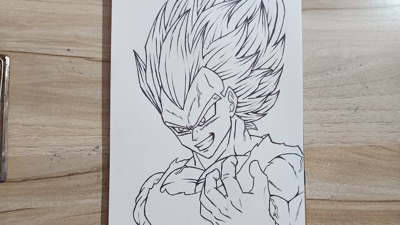 drawing Vegeta part 2