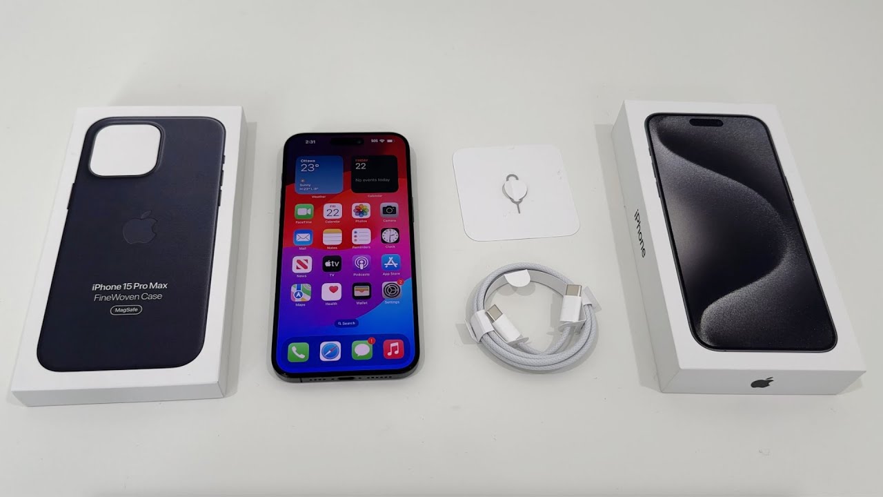Распаковка iPhone 15 Pro Max: черный!