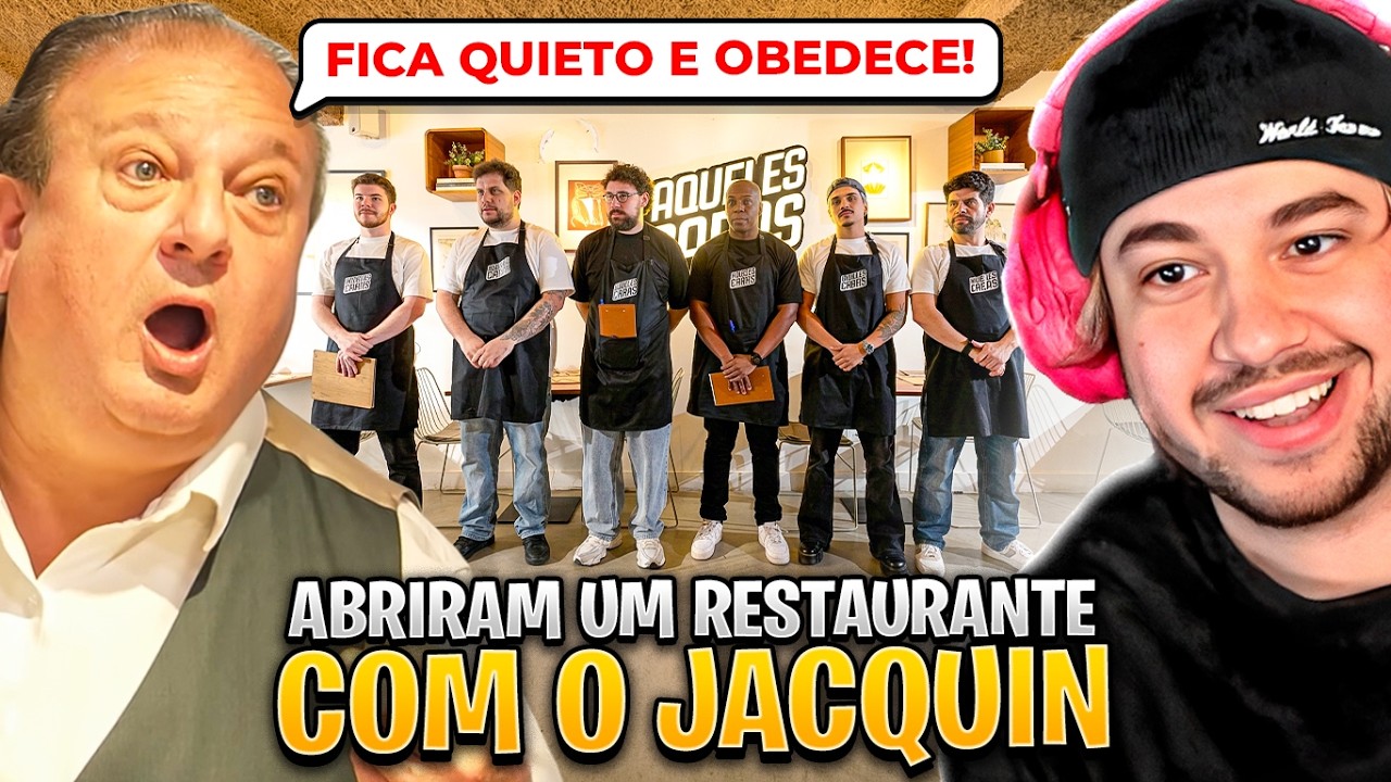AQUELES CARAS VIRARAM CHEFS POR UM DIA com &Eacute;rick Jacquin! - React