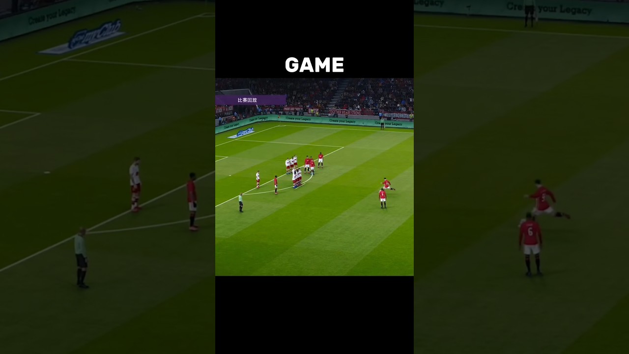 Ibrahimovic Goal for Man utd Recreated 💀 #fifa #pes #pes2021 #football #fc26 #football #shorts