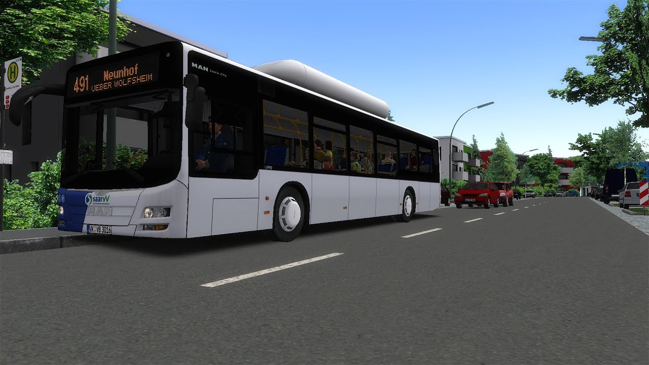 Let's Play Omsi 2 Lahnau v4 linie 491 MAN Lion's City A 21 CNG