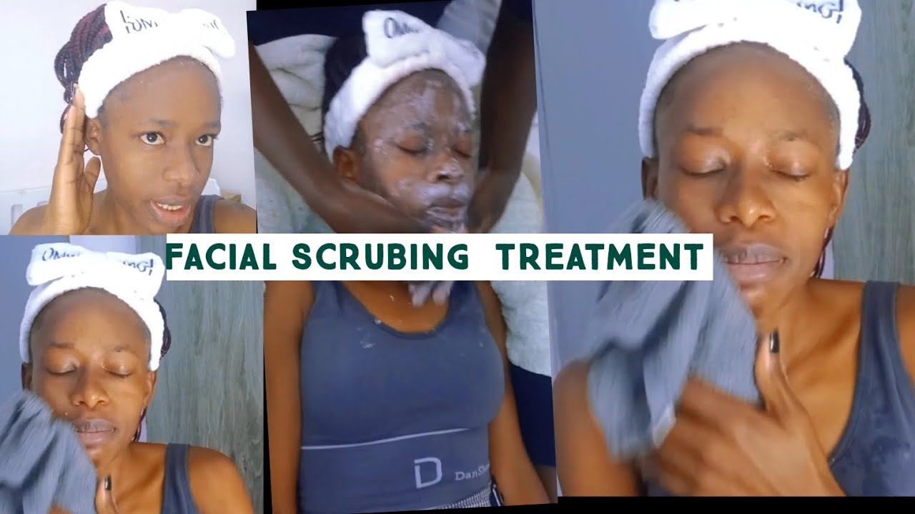 FACIAL SCRUB TECHNIQUE FOR GLOWING YOUTHFUL SKIN//HOW TO DO FACE SCRUB MASSAGE DOING MY WIFE FACIAL