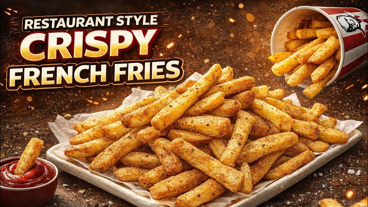 Restaurant style crispy french fries Recipe by Tasty bites 