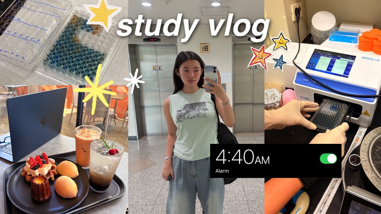 4:40 AM study vlog | medical research, bench work, manuscript writing