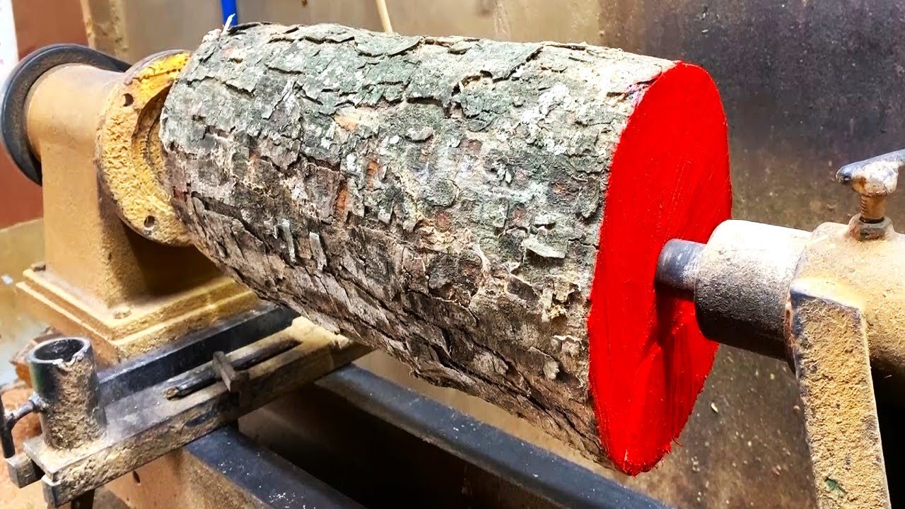Excellent Handmade Wood Lathe Skills   Simple and Beautiful Machining on a Wood Lathe