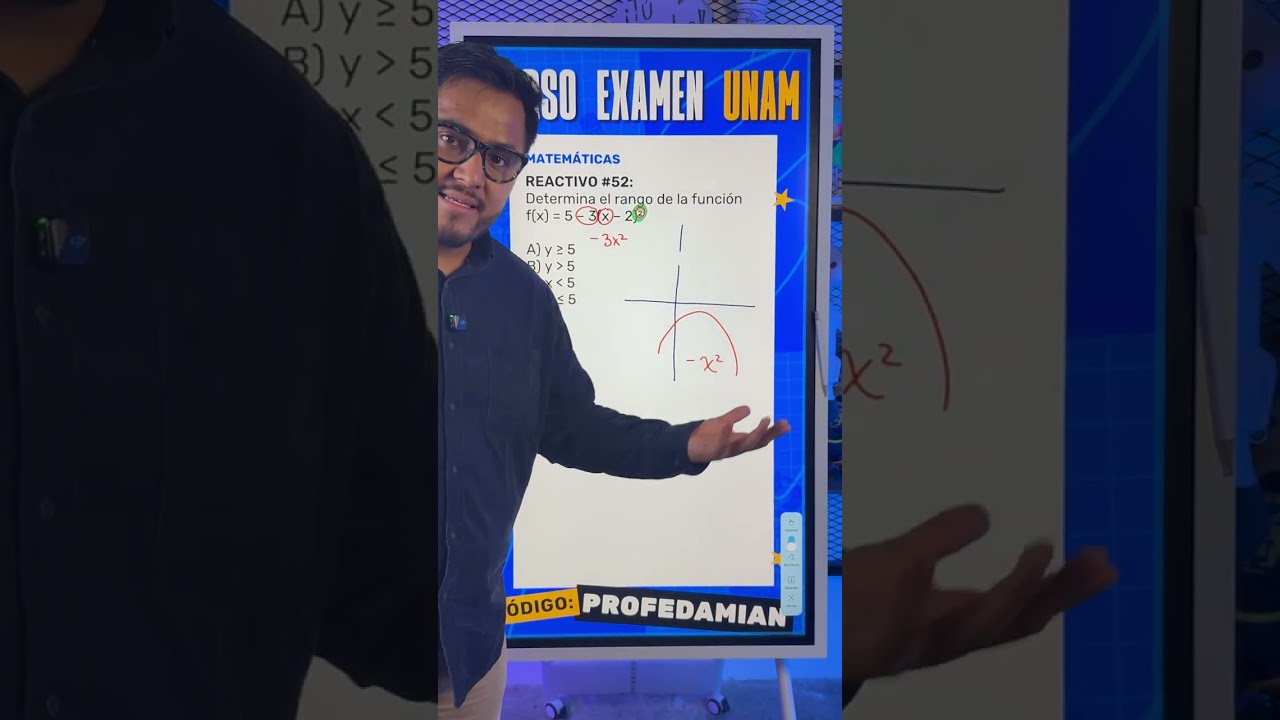 Reactivo #52 Matemáticas – Guía UNAM 2026 | Área 2
