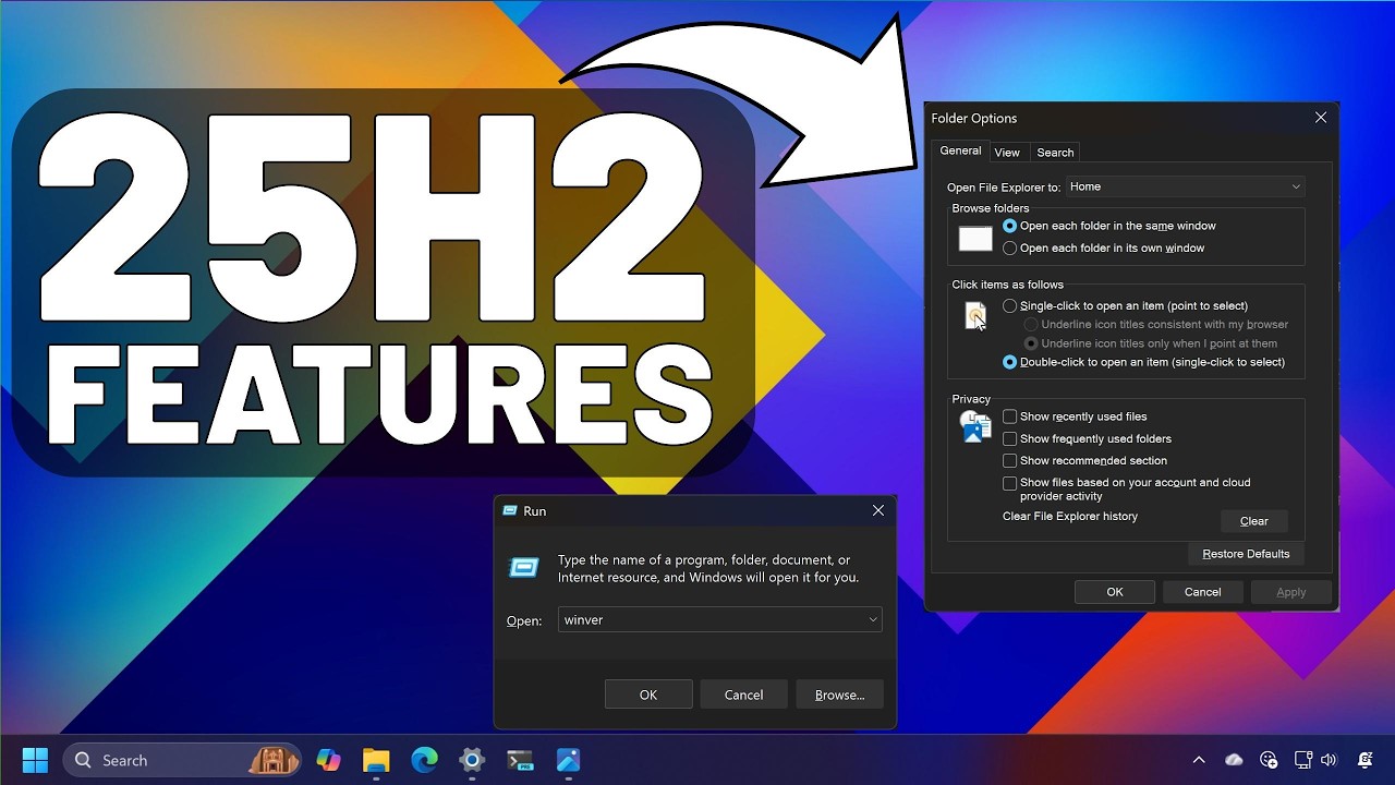 Windows 11 25H2, сборка 26220.6972: НОВЫЙ тёмный режим, меню &laquo;Пуск&raquo;, изменения в области перетаск...