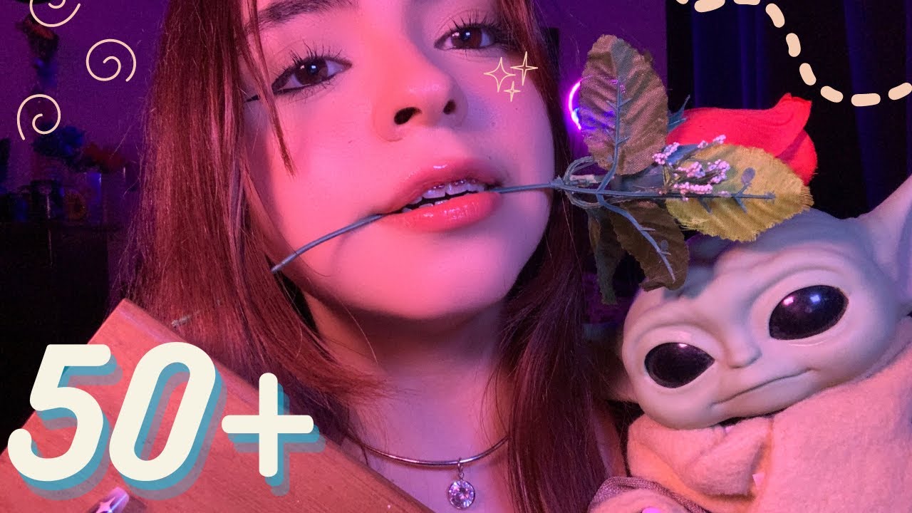 50 TRIGGERS ✨ Clásicos e Inusuales para que duermas😴  TAPPING MOUTH SOUNDS y MAS | Blacky ASMR