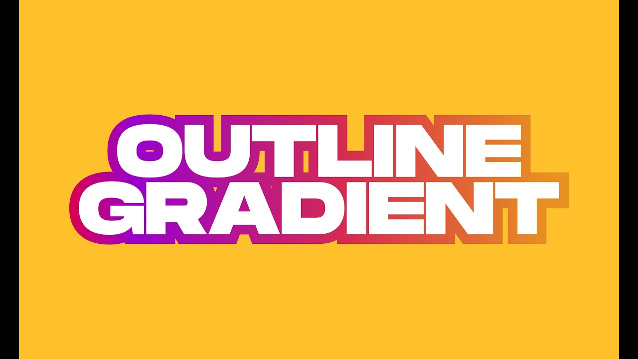 How To Apply Gradient To Text Outline In CorelDraw