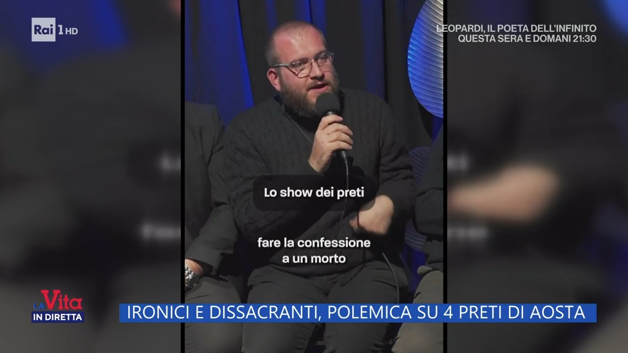 Ironici e dissacranti, polemica su 4 preti ad Aosta - La vita in diretta 07/01/2025