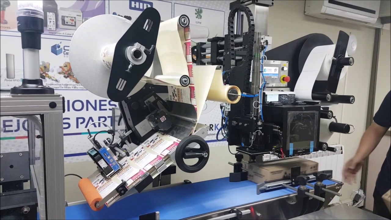 Aplicador de Etiquetas + Impresora Inkjet + Sellador lateral