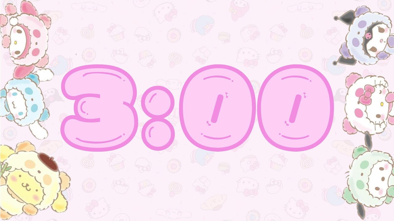 3 Minute Timer Sanrio - Calm and Relaxing Music