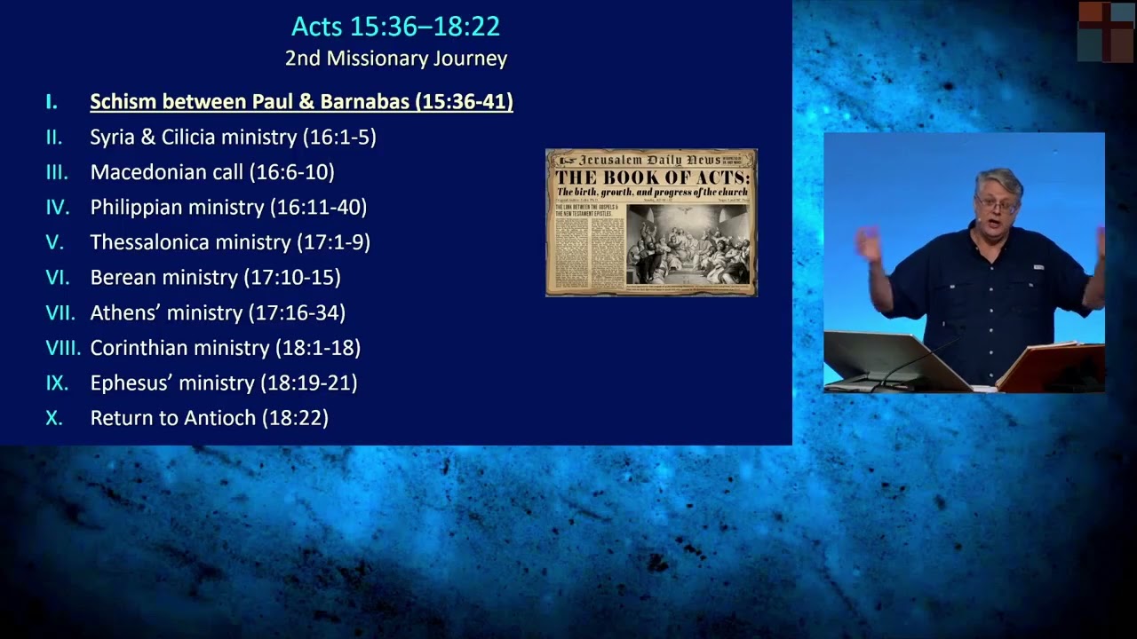 Acts 093. Acts 15:36-41. A Grace Operation. Dr. Andy Woods. 2-4-26.