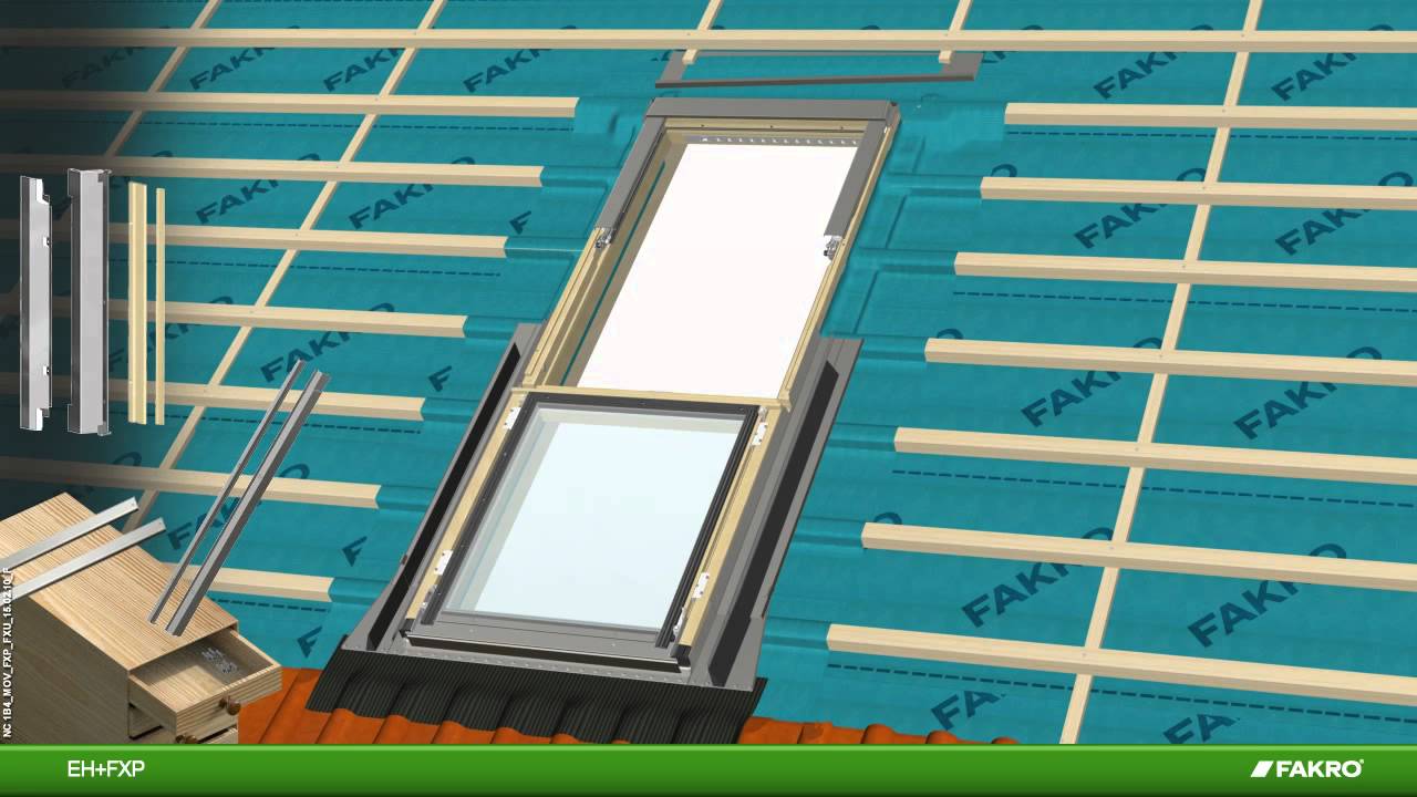 FAKRO roof windows - FXP roof window with EH flashing