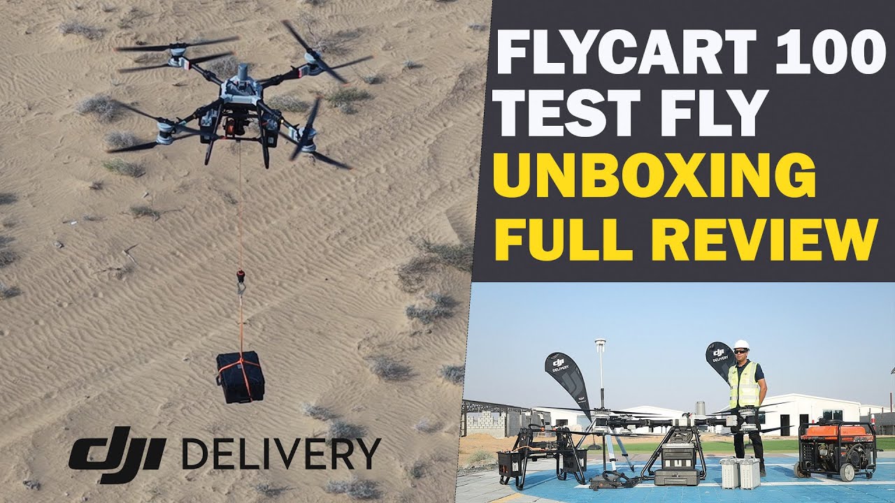 DJI FlyCart 100 – Unboxing, Full Review & Real Test Flight | Heavy Lift Delivery Drone