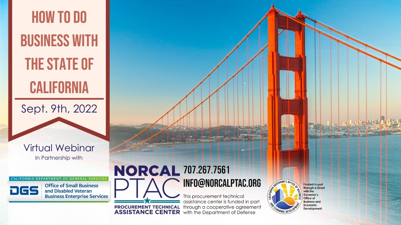 How to Do Business with the State of California