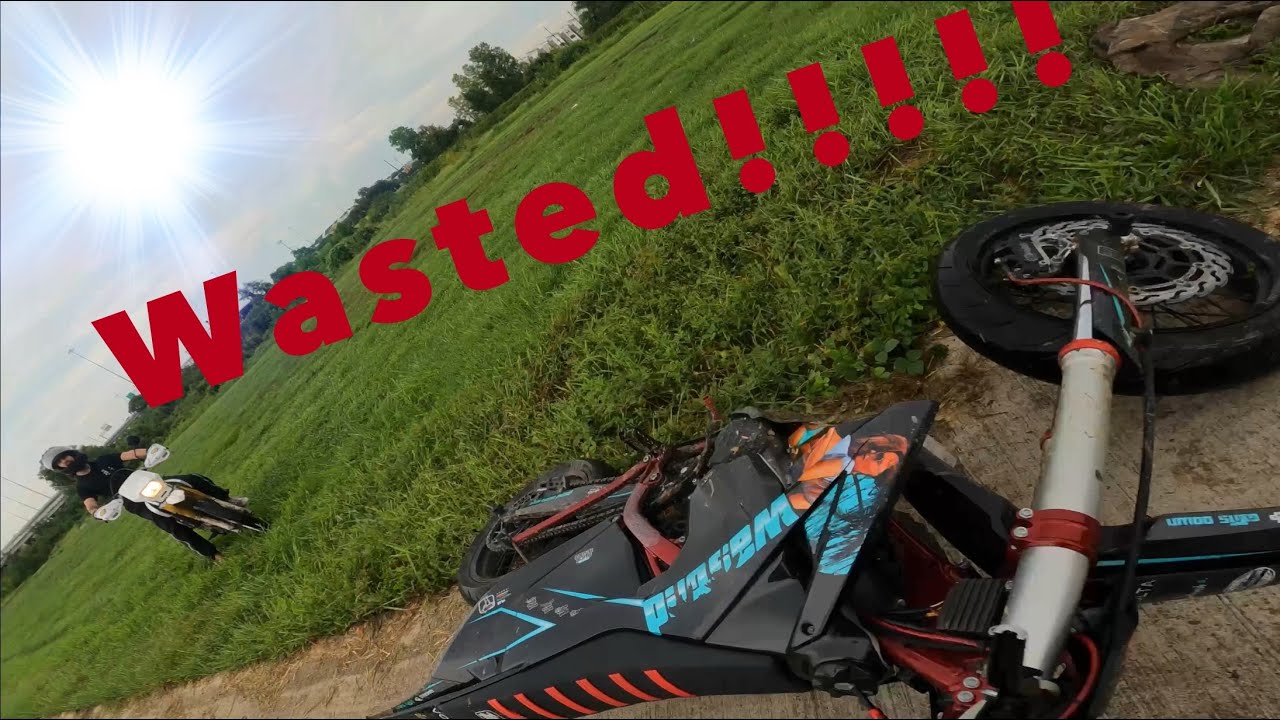 I crashed my supermoto riding it In the wet