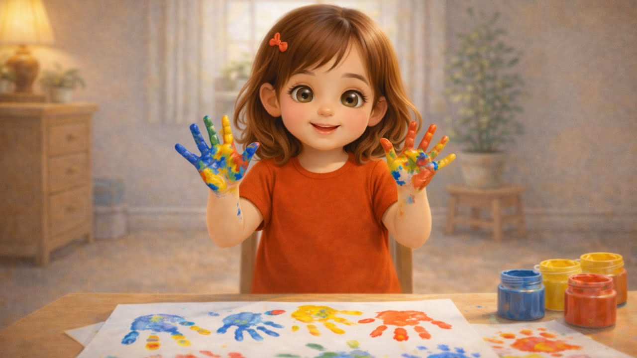 Sofía y los colores en sus manos — Un cuento infantil tranquilo