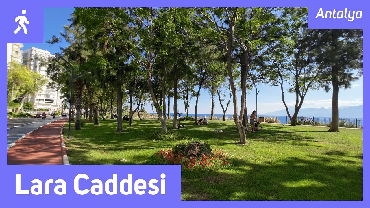 Antalya Lara Walking Tour - Lara Caddesi - Tekelioğlu Caddesi - TerraCity - [4K] UHD 60 FPS ASMR